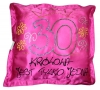 Poduszka malowana "30 lat królowa jest tylko jedna" różowa
