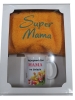 Zestaw Kubek + ręcznik - Najwspanialsza Mama na świecie (tulipany)