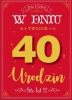 Karnet GM - W dniu Twoich 40 urodzin (czerwona)